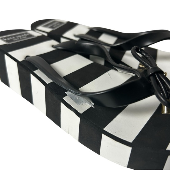 Kate Spade Rhett rubber Flip Flops Women’s Striped Platform Sandals Size 10M - Picture 6 of 12